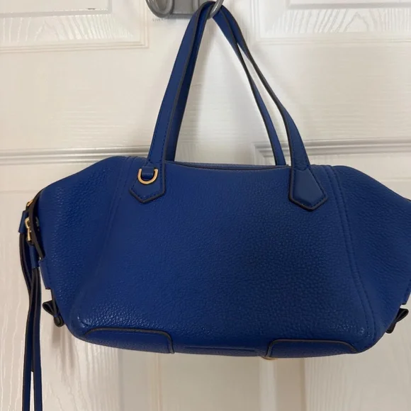 Tory Burch electric blue small Peri shoulder bag with removable strap - Picture 6 of 10